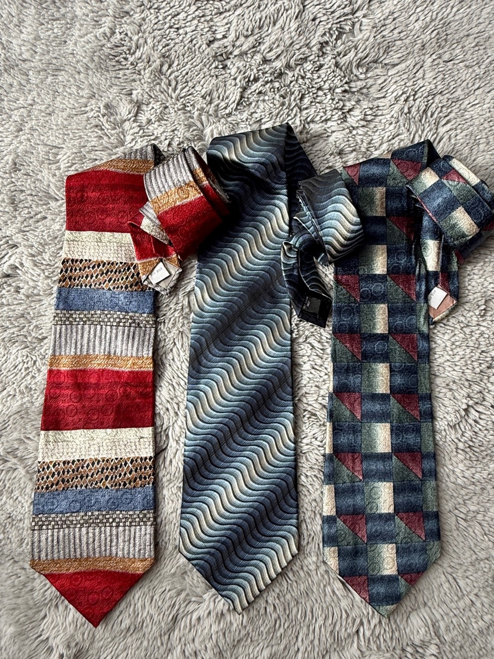Vintage Pierre Cardin Lot of 3 Men's Silk
Neckties 4”